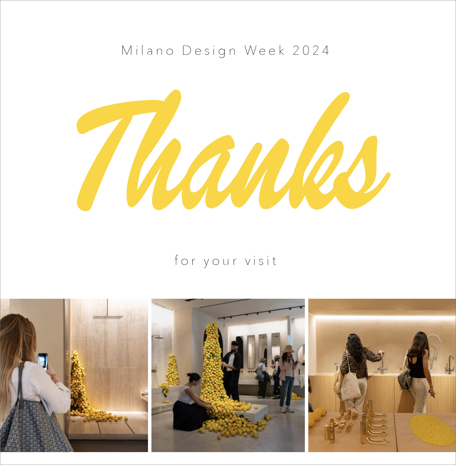 MILANO DESIGN WEEK 2024 - Thank You